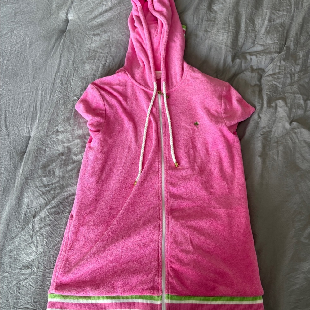 Lilly Pulitzer Pink Hooded Zip-Up